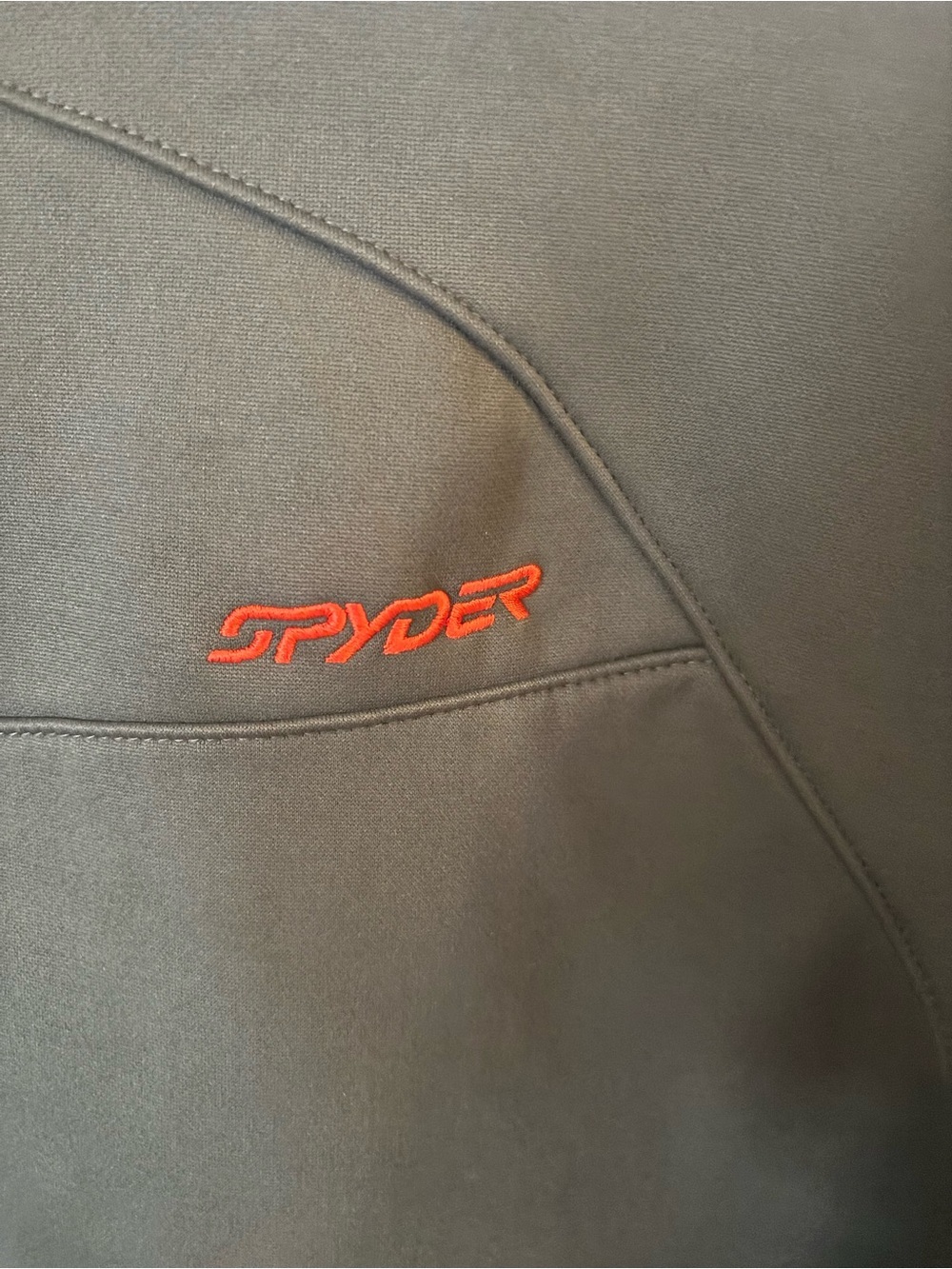 Spyder Black Performance Jacket with Red Accents - Picture 3 of 7